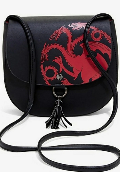 Handbags - GAME OF THRONES official PURSE black & red bag